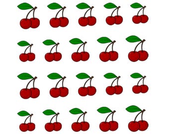Cherries Nail Art Water Decals