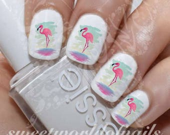 Flamingo Nail Art Nail Water Decals