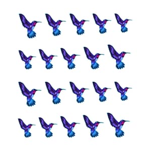 Calcomanías de agua para decoración de uñas con forma de colibrí