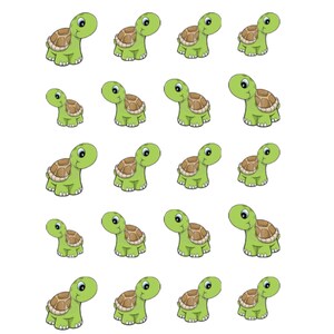 Turtle Nail Art Water Decals