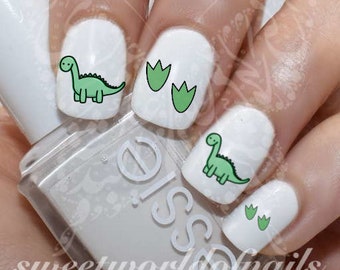 Cute Dino Nail Art Nail Water Decals