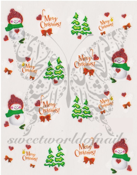 Christmas Nail Art snowman Christmas Treeslime Charms - Temu