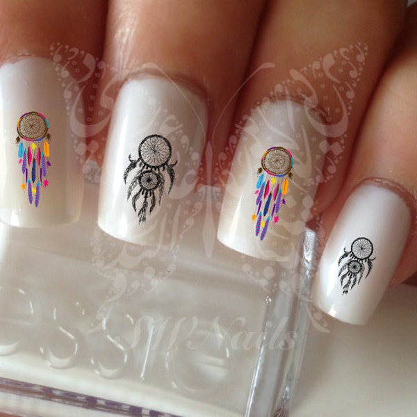 Nail Art Dreamcatcher #2 ongles eau décalques transferts Wraps