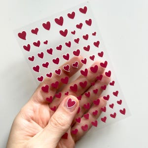 Valentine Nail Art Hearts Nail Stickers