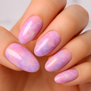 Pink Marble Nail Foil Paper Nail Art