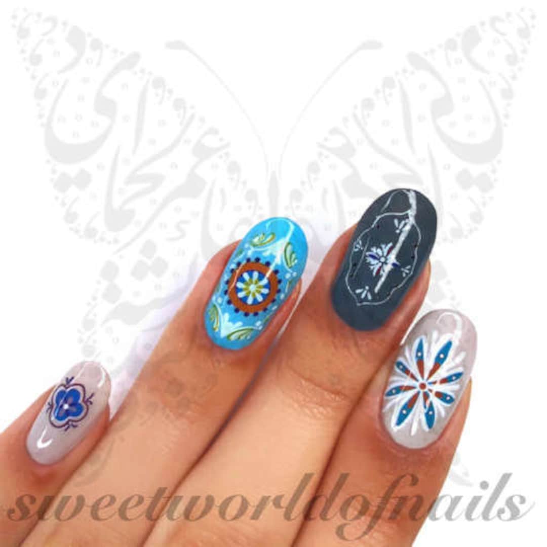 Moroccan Style Nail Art Stickers - Etsy