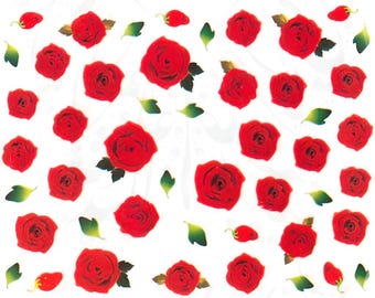 Red Roses Flowers Stickers