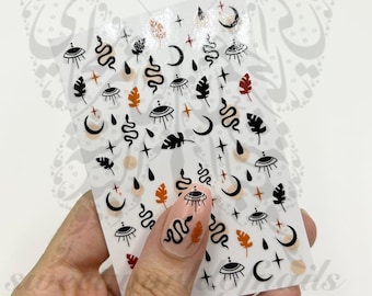 Snake Eye Nail Art Stickers