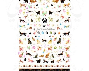 Cat Nail Stickers