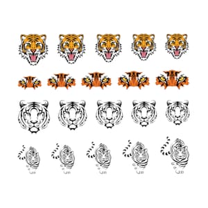 Tiger Nail Art Water Decals