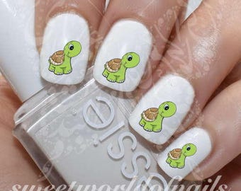 Turtle Nail Art Cute Turtle Water Decals Transfers Wraps