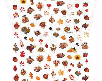Thanksgiving Nails | Etsy