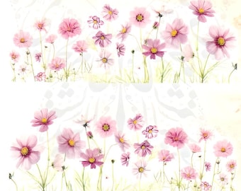Blumen Nail Art Wasser Wraps