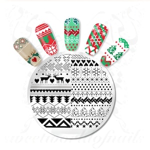 Christmas Pattern Nail Stamping Plate