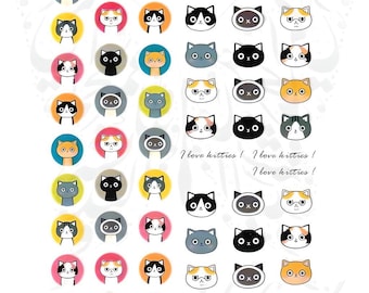 Cat Nail Stickers