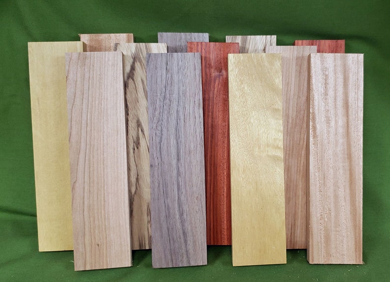 Exotic Wood Craft Pack 12 Boards Six 6 Varieties All Etsy