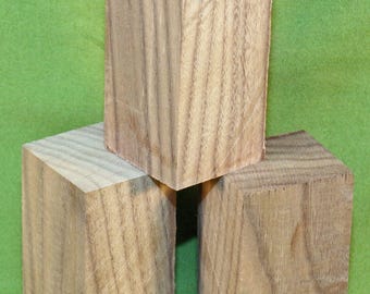 Black Walnut Solid Turning Blank - Free Shipping - Set of Three - 2" x 2" x 4" - Nice Blanks #758