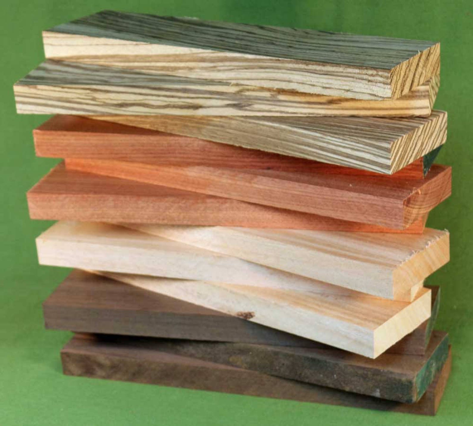 Exotic Wood Craft Pack 12 Boards Four 4 Varieties All Etsy