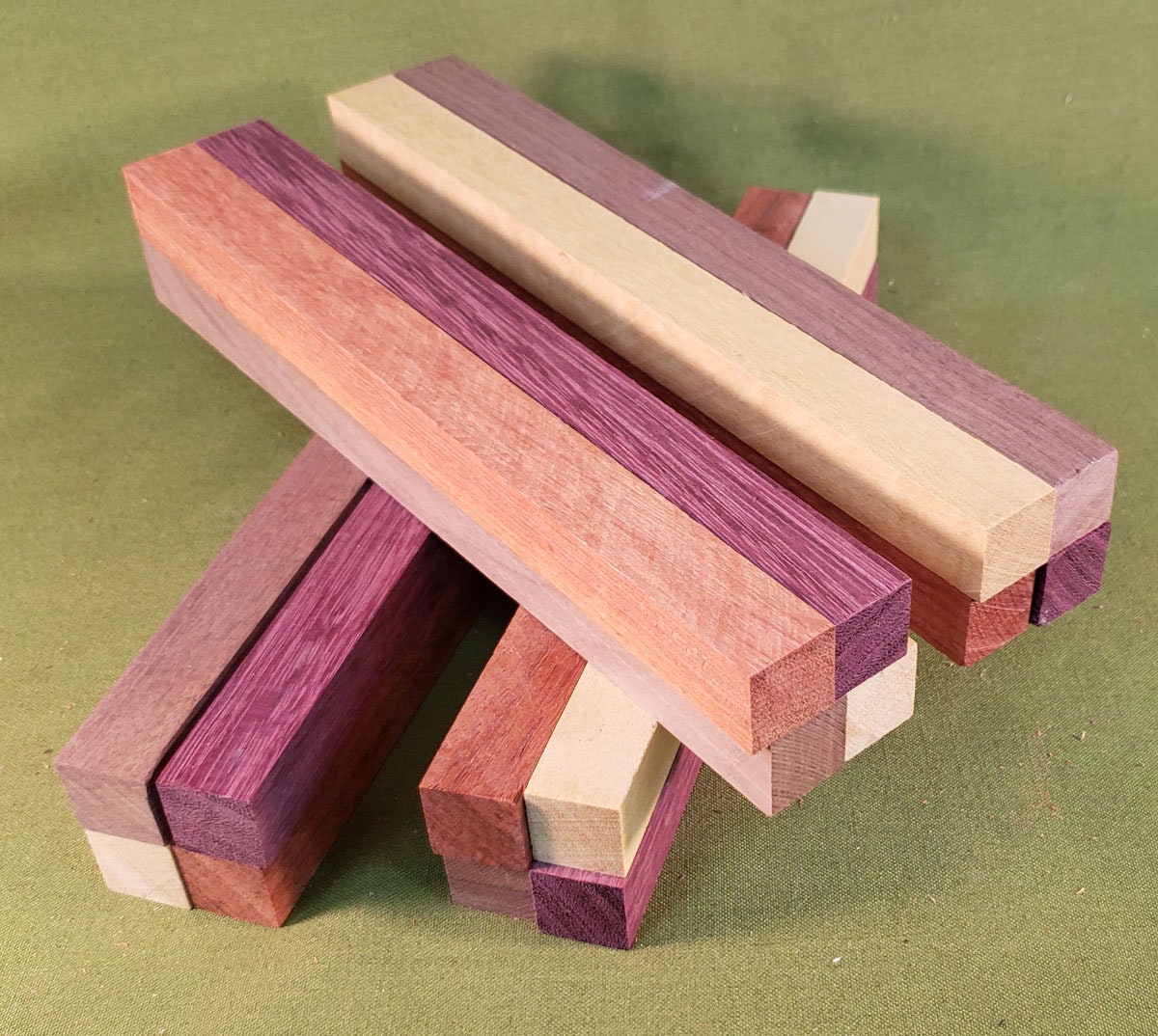 Exotic Wood Blanks Lot of 16 Padauk Purpleheart Etsy