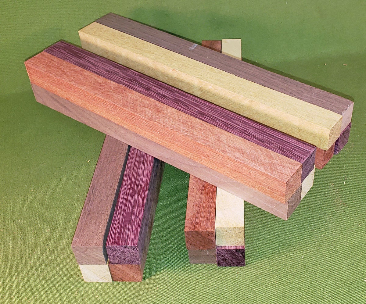 Exotic Wood Blanks Lot of 16 Padauk Purpleheart Etsy
