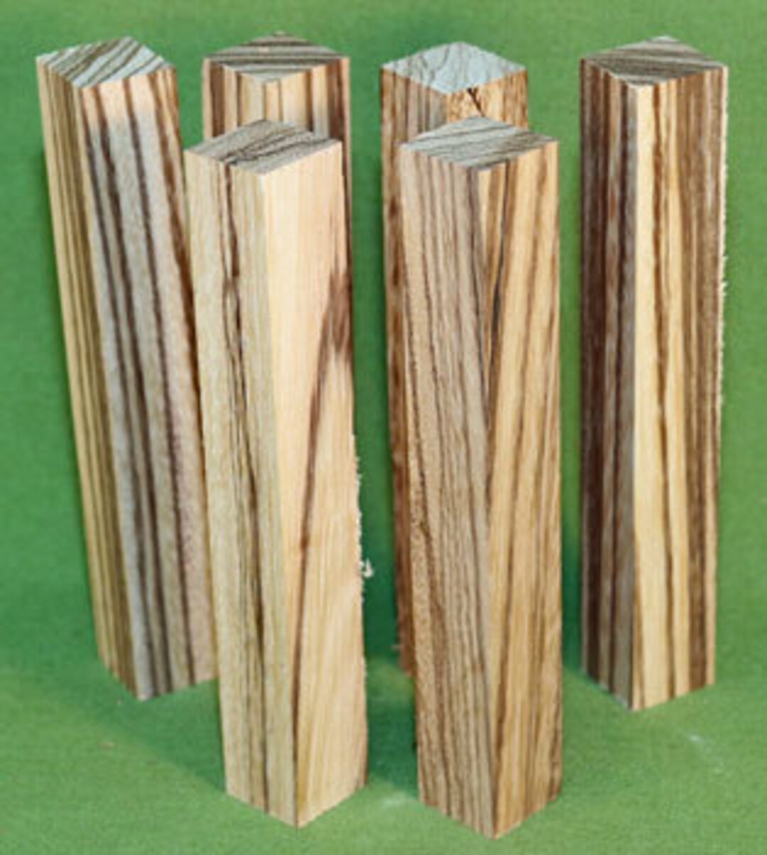 Zebrawood Pen Turning Blanks 6 Each 7/8 X 7/8 X Etsy