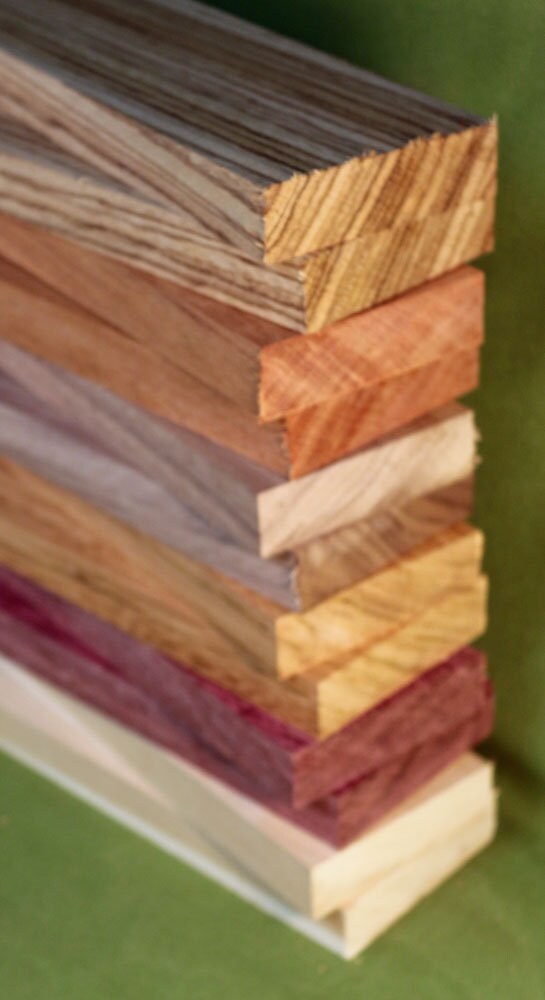 Exotic Wood Craft Pack 12 Boards Six 6 Varieties All Etsy