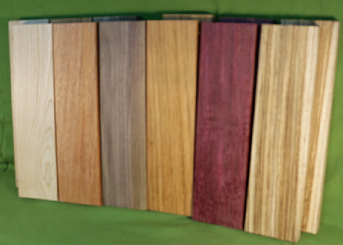 Exotic Wood Craft Pack 12 Boards Six 6 Varieties All Etsy