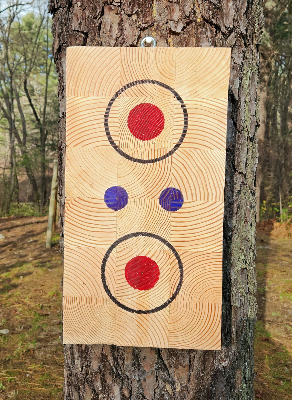 Knife Throwing Target End Grain Double Sided Frameless Etsy