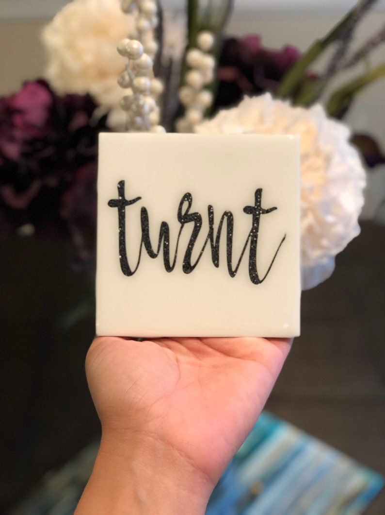 Handmade Coaster Set with Glossy Resin Finish