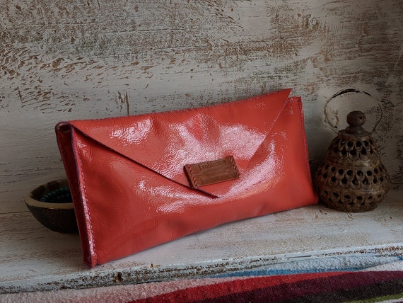 dusty rose clutch