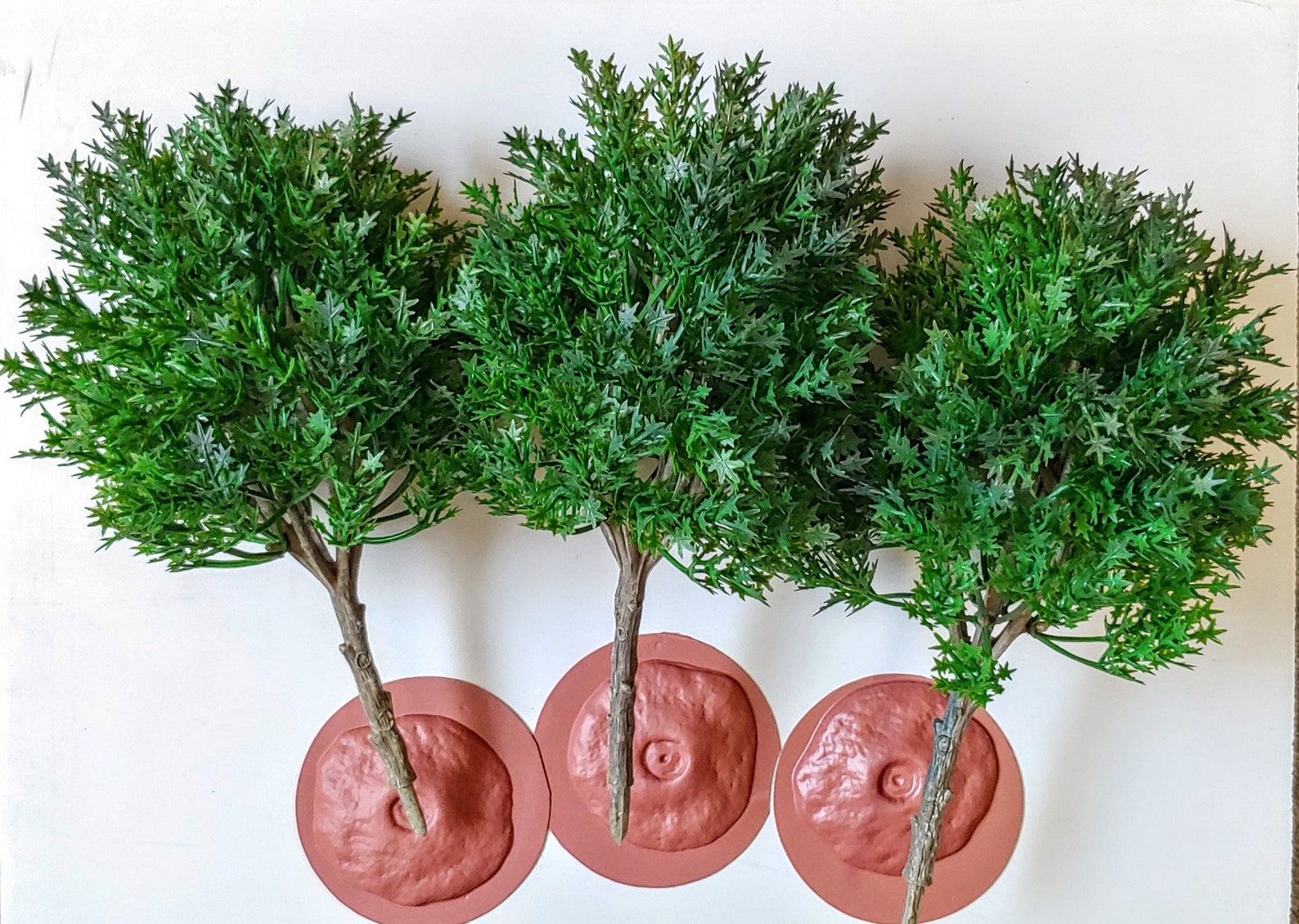 Miniature 8 Tall Trees W/planting Peg 3pc 3 Stands for Etsy