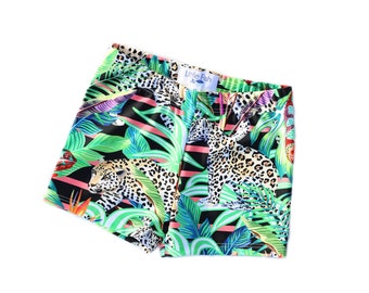 Swim Trunks - Jungle - Euro Style Swim Trunks - Jammers - Boy's Swimsuits - Boy's Trunks