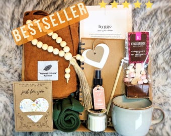 Hygge Hug Gift Box - Little Box of Cosy - Hamper Gift (Mindfulness Get Well Sympathy Corporate Uni Care Package) Gift Hamper