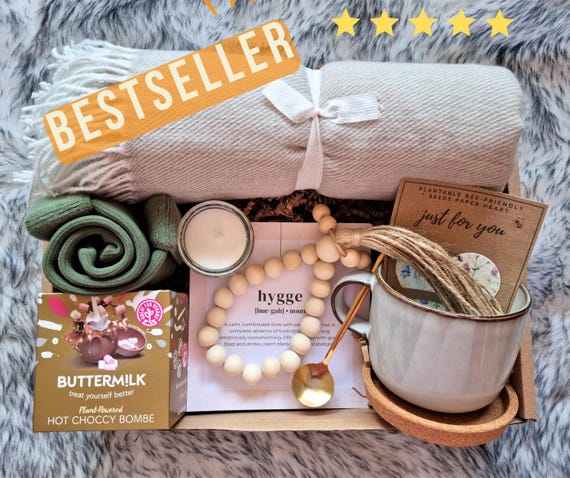 Hygge Hug Gift Box - Little Box of Cosy 2 - (Mindfulness Sympathy Get Well Soon Corporate ) Hamper Gift