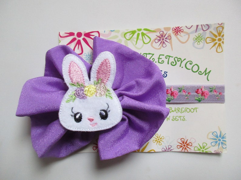 Easter Headband Toddler Headband Bunny Hair Bow Newborn Headband Baby Girl Headband Baby Headband Easter Hair Bow Bunny Headband