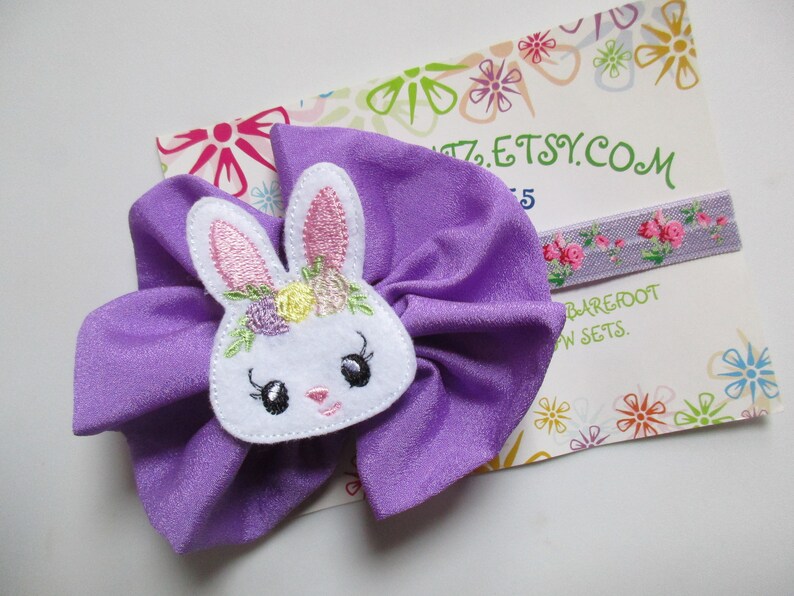 Easter Headband Toddler Headband Bunny Hair Bow Newborn Headband Baby Girl Headband Baby Headband Easter Hair Bow Bunny Headband