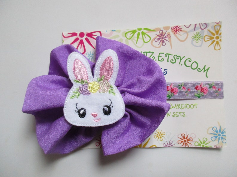 Easter Headband Toddler Headband Bunny Hair Bow Newborn Headband Baby Girl Headband Baby Headband Easter Hair Bow Bunny Headband