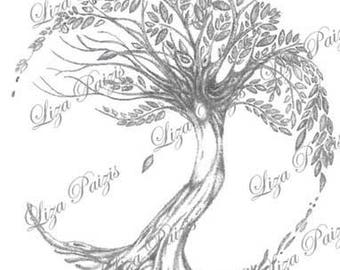 Tree of Life Tattoo design - no sun or moon
