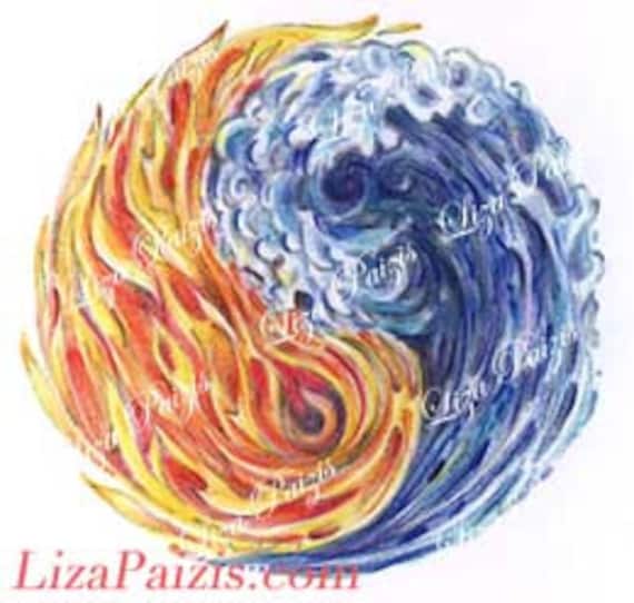 Fire and Water Tattoo by LionHubby on DeviantArt