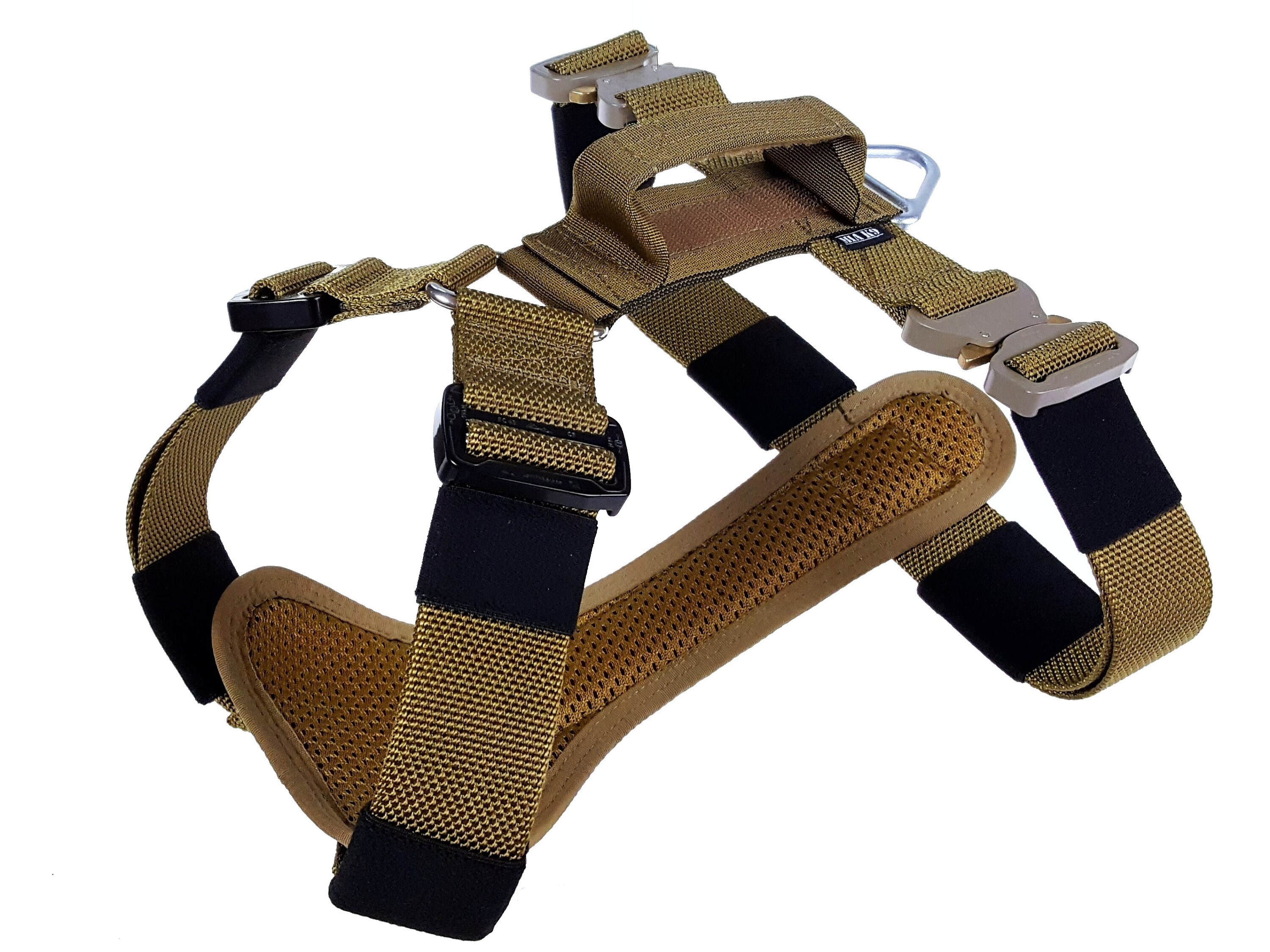 Agitation dog harness Heavy duty DARK COYOTE BROWN 45mm Etsy