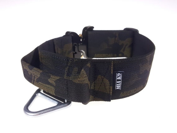multicam black dog collar