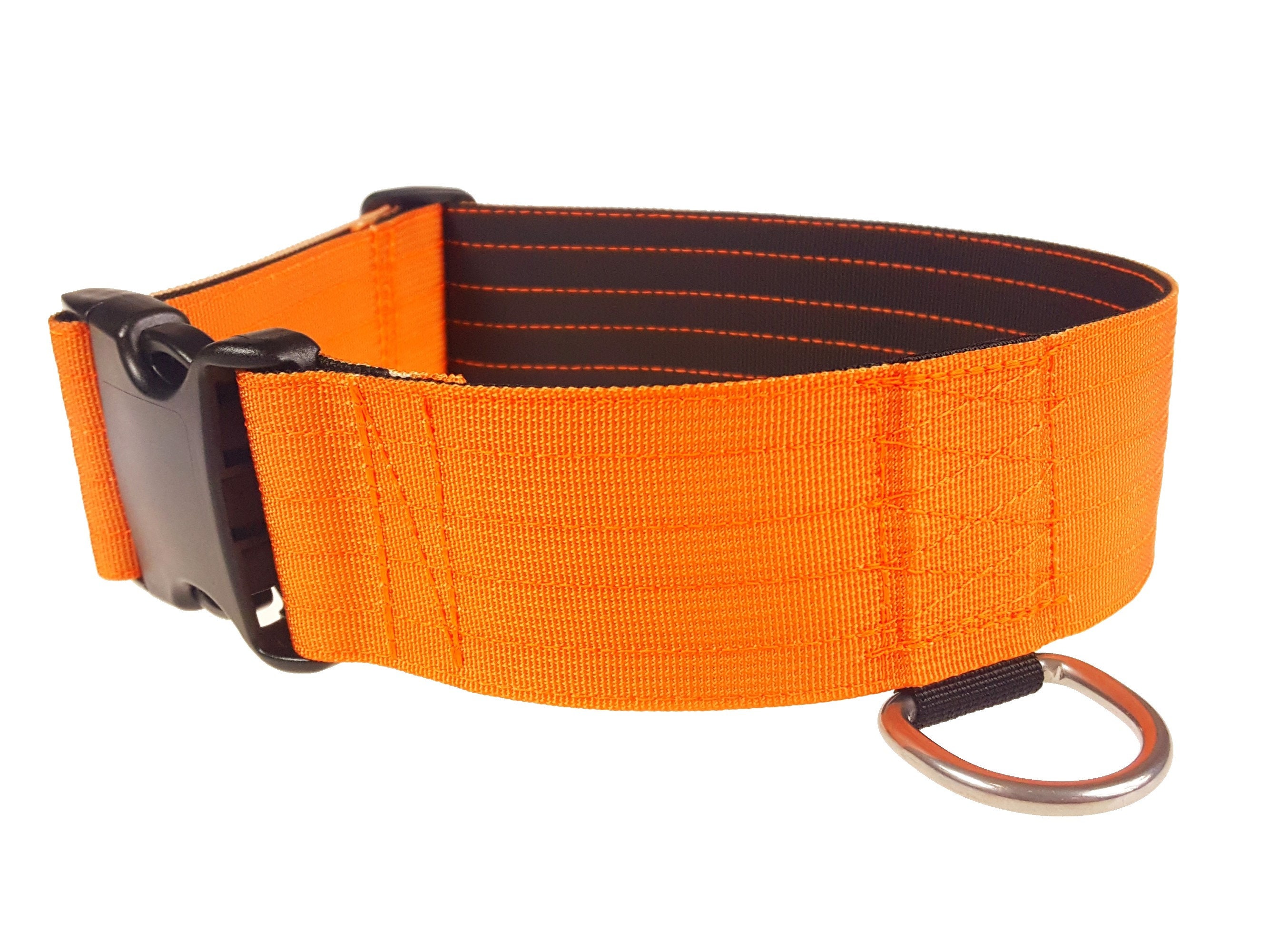 Military style dog collar Bright Orange tactical collar Etsy