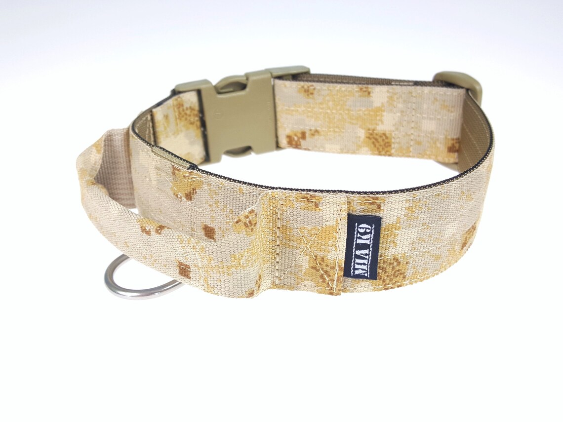 Tactical Military Dog Collar Pencott Sandstorm Etsy