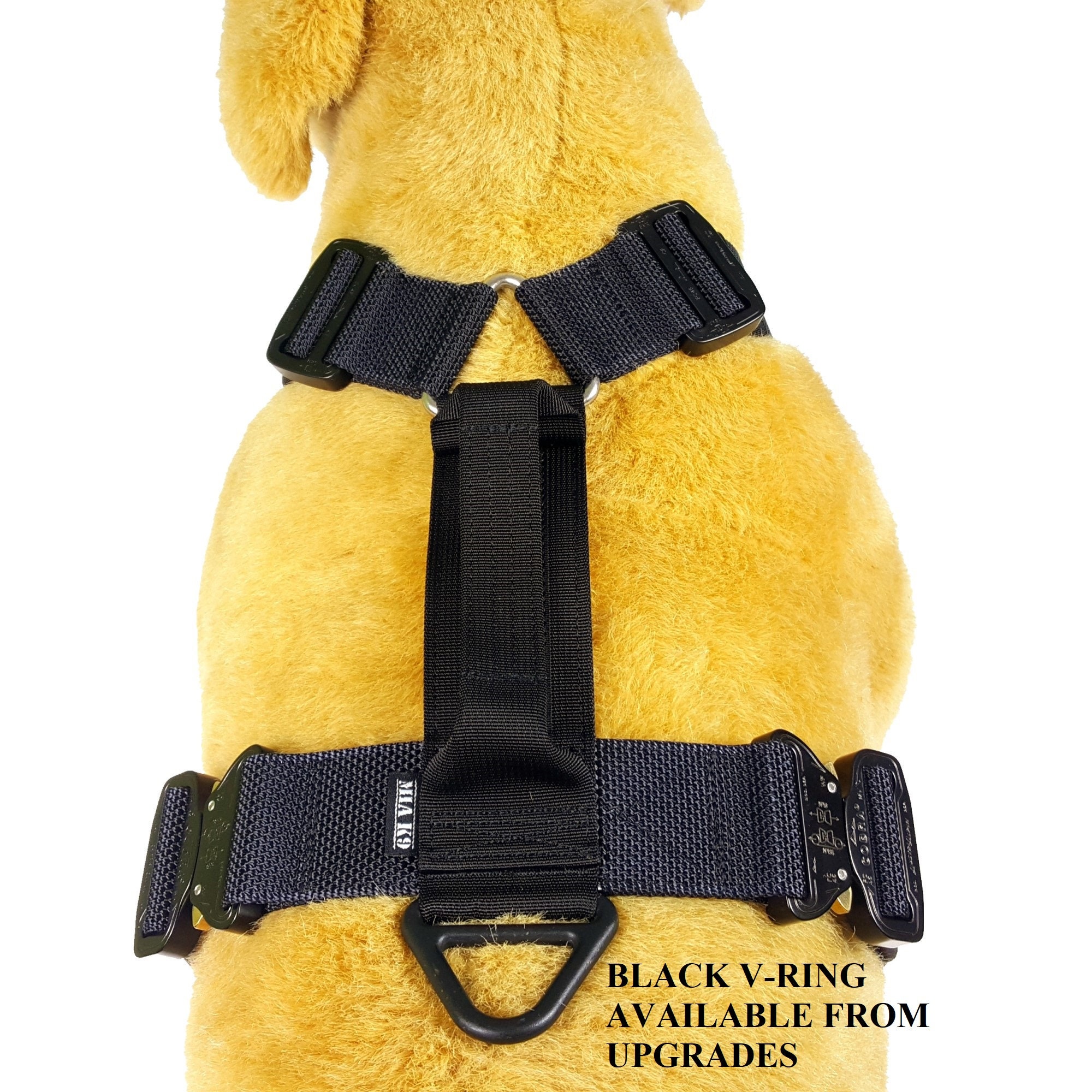 Agitation dog harness Heavy duty harness BLACK 45mm Etsy