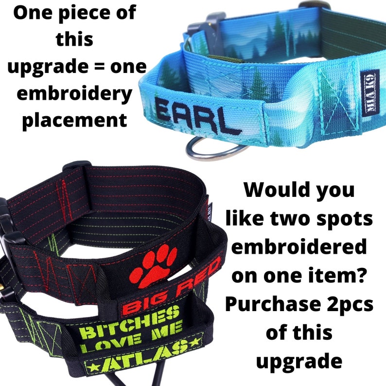 Name Embroidery Patch for MIA K9 Dog Collar Etsy