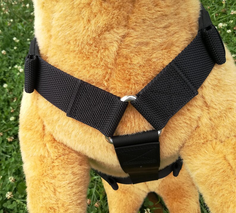 Agitation dog harness Heavy duty harness BLACK 45mm Etsy