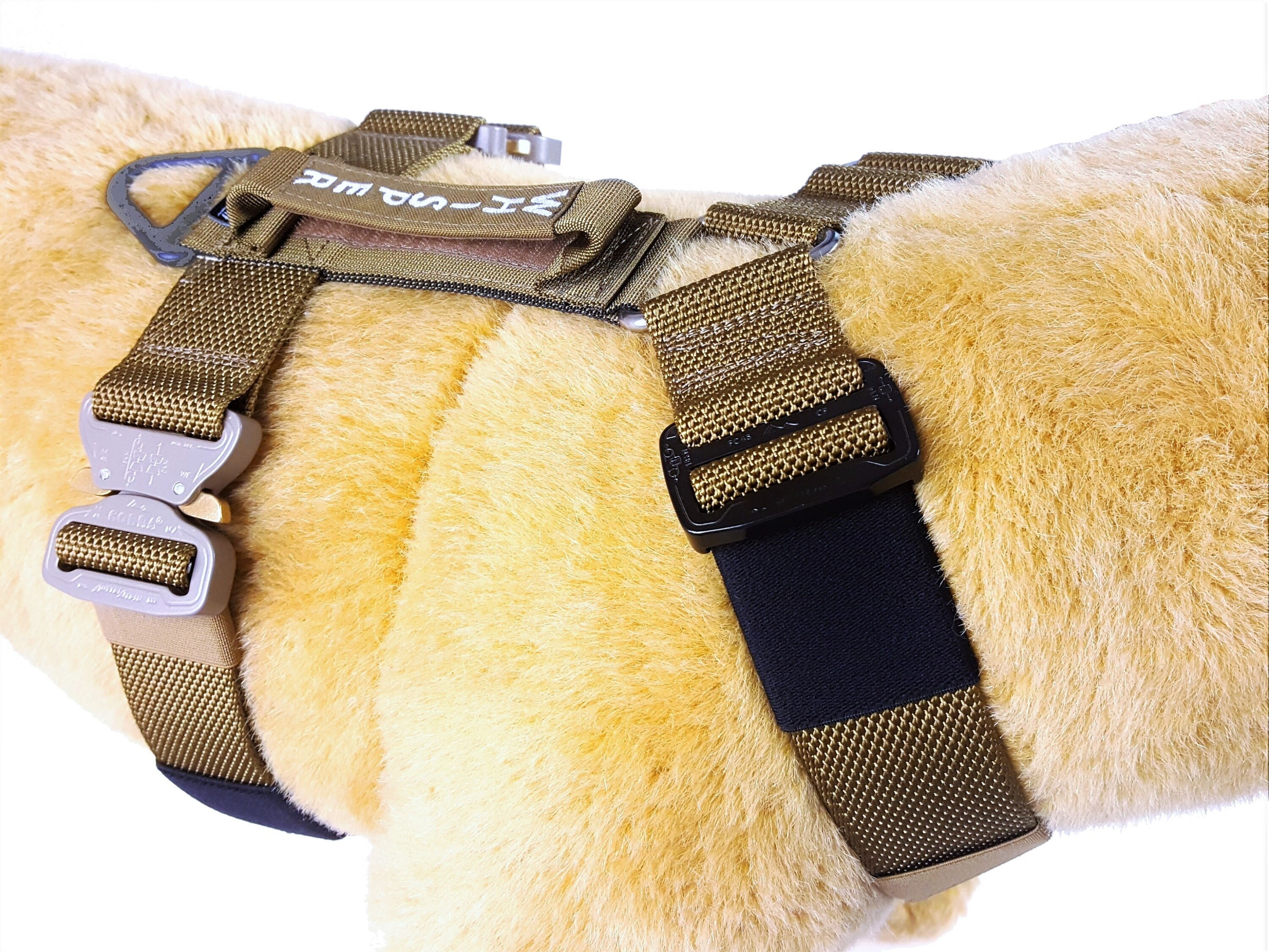 Agitation dog harness Heavy duty DARK COYOTE BROWN 45mm Etsy