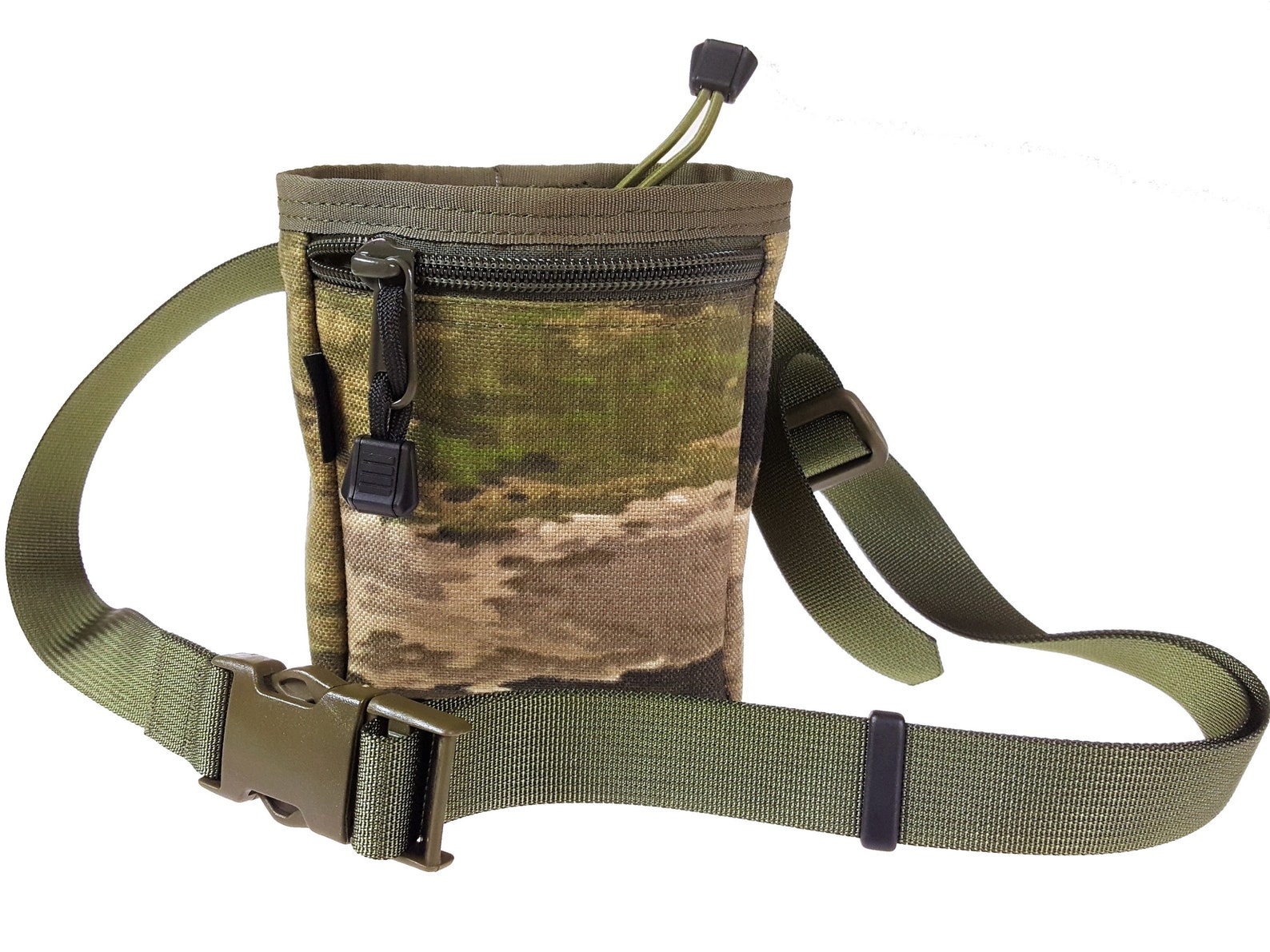 Dog treat bag with belt ATacs iX camo Reward drawstring Etsy