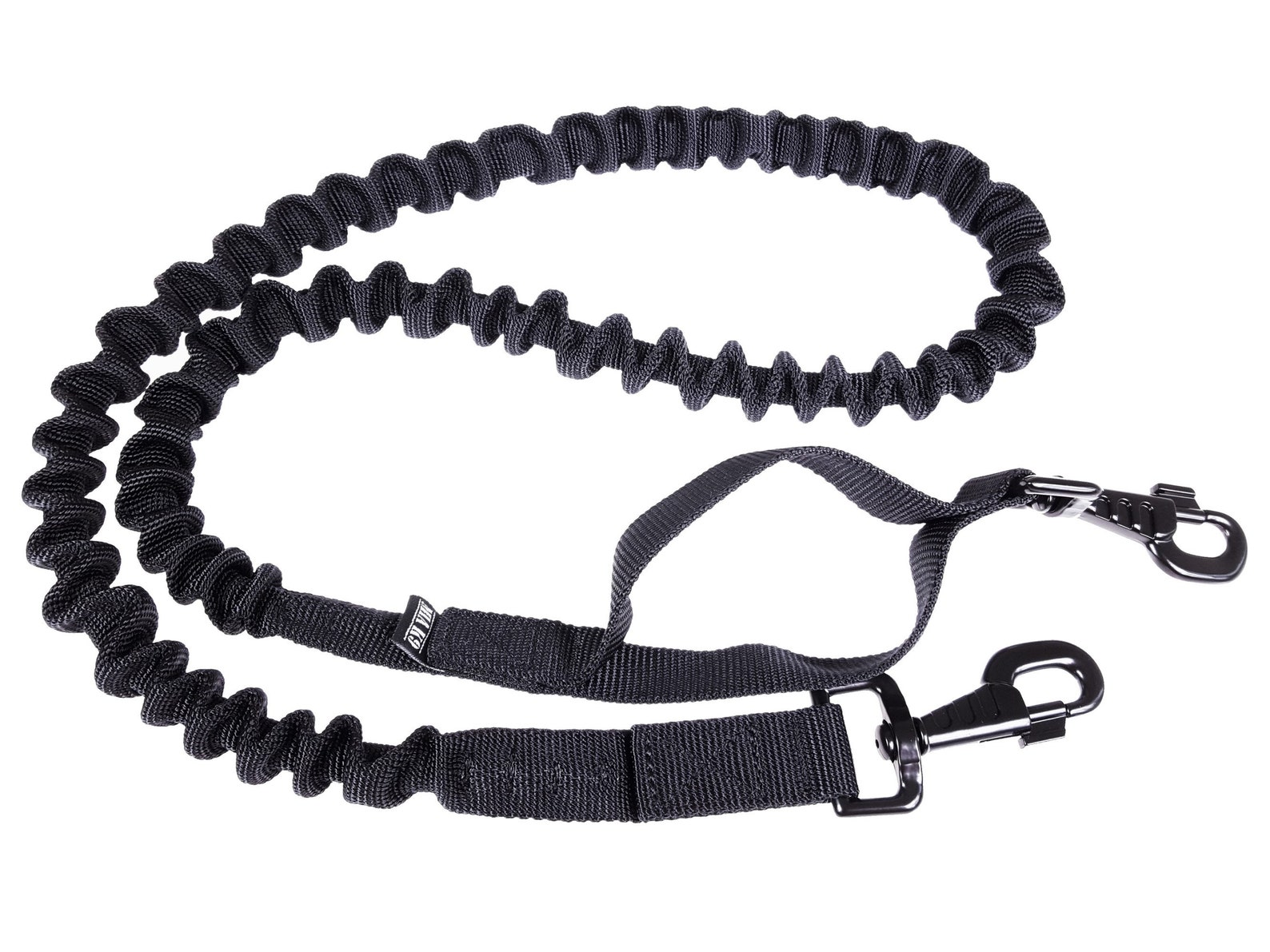 Tactical Bungee dog leash double ended Black perfect Etsy