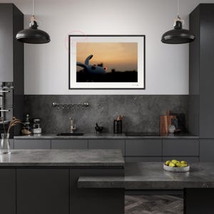 Sunset Bunny Unframed Wall Art - Perfect Gift for Rabbit Lover, Kawaii ...